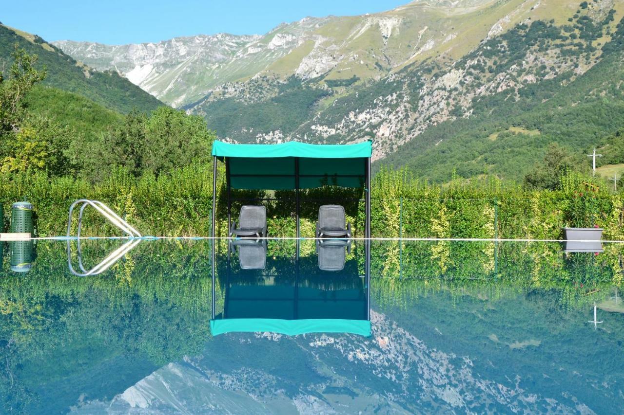 La Baita Di Pilato Montemonaco Exteriér fotografie